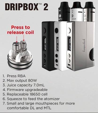 Kanger Dripbox 2 Features